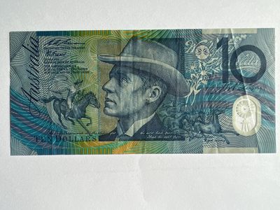 第665期 纸币专场 （无押金，捡漏，全场50包邮，偏远地区除外，接收代拍业务，本店十天发一次货） - 澳大利亚10元 塑料钞