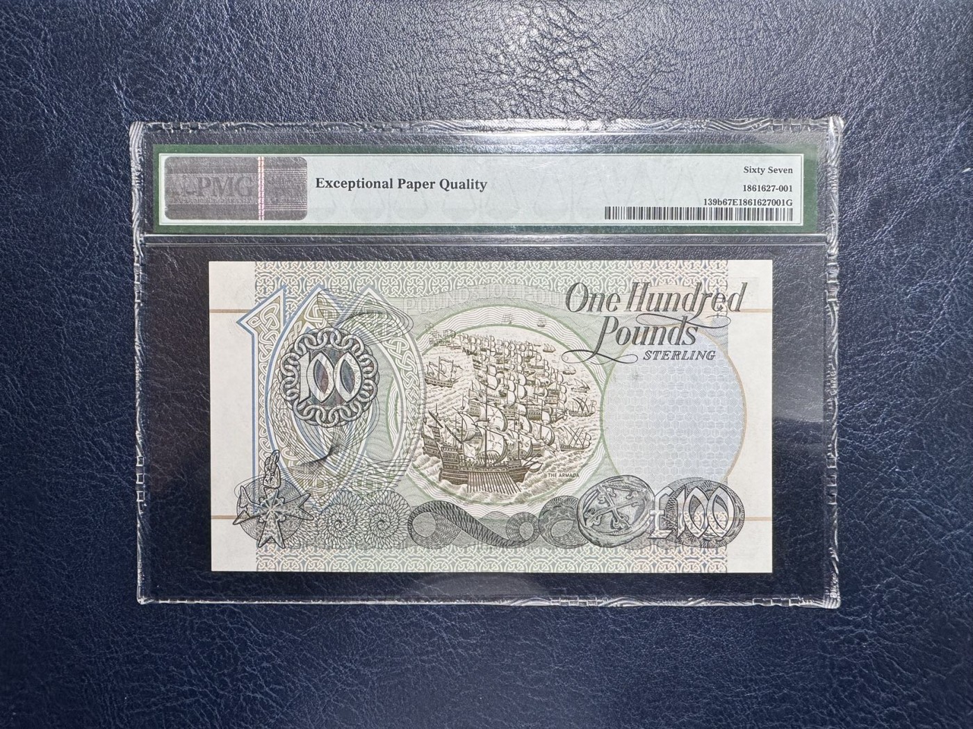 收藏联盟Quantum Auction 第334期拍卖  北爱尔兰第一信用银行1998年100镑首发AA冠百位号 PMG67 号码无4非小号已经400美金+