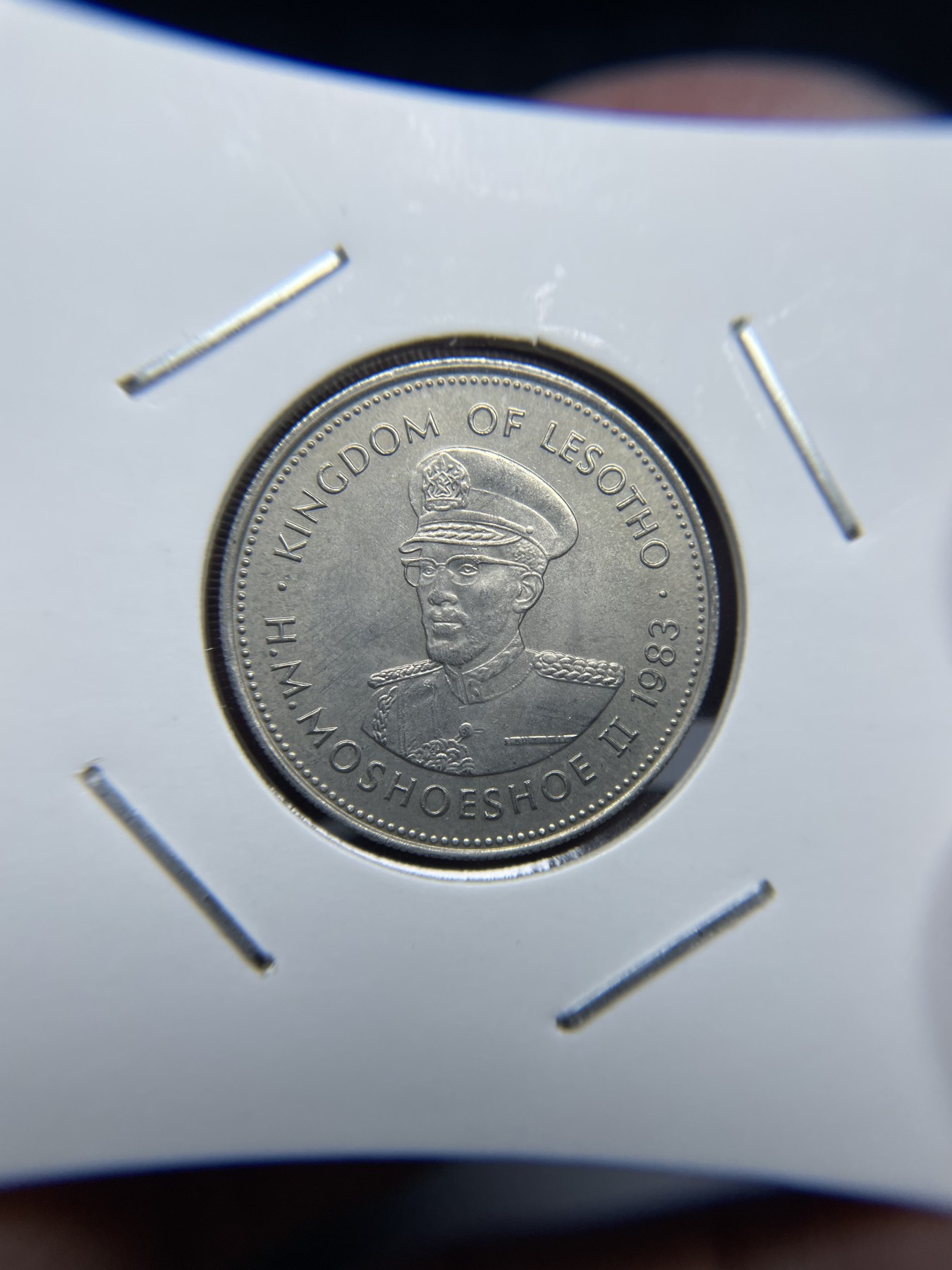 2024年集古藏今外币拍卖第三期-第3场—原光币、带光币专场（总第23拍） 1983年莱索托50黎森特