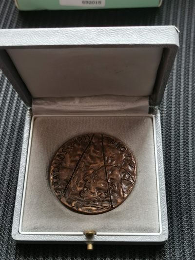 道一币馆币章第四十八场 - 原盒 梵蒂冈2014年方济各一世纪念铜章