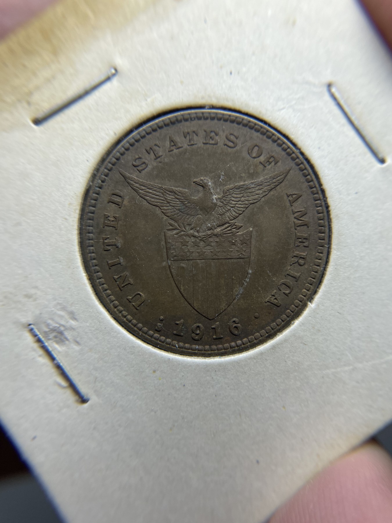 2024年集古藏今外币拍卖第三期-第4场—（总第24拍） 好品1916年菲律宾一分铜币