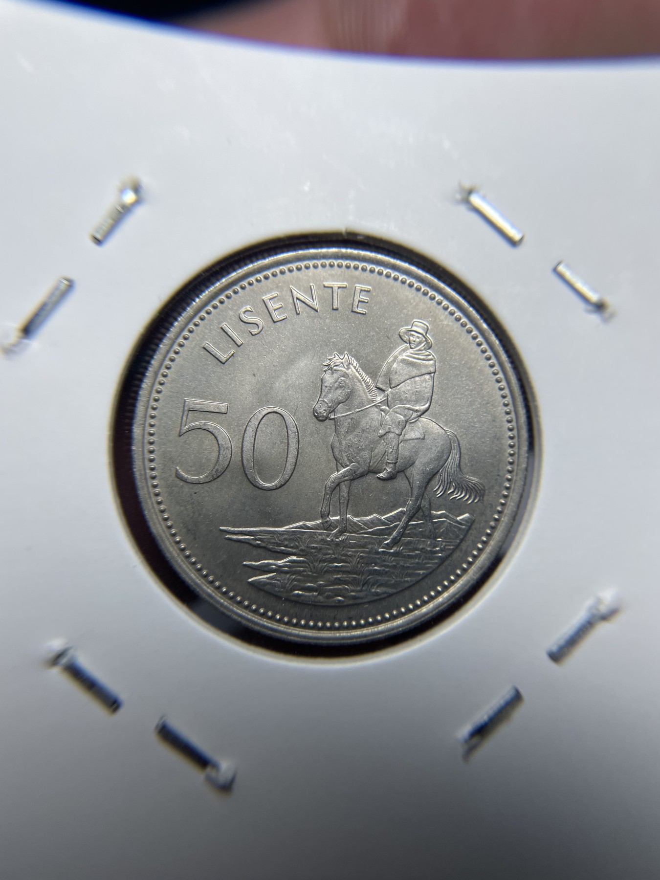 2024年集古藏今外币拍卖第三期-第3场—原光币、带光币专场（总第23拍） 1983年莱索托50黎森特