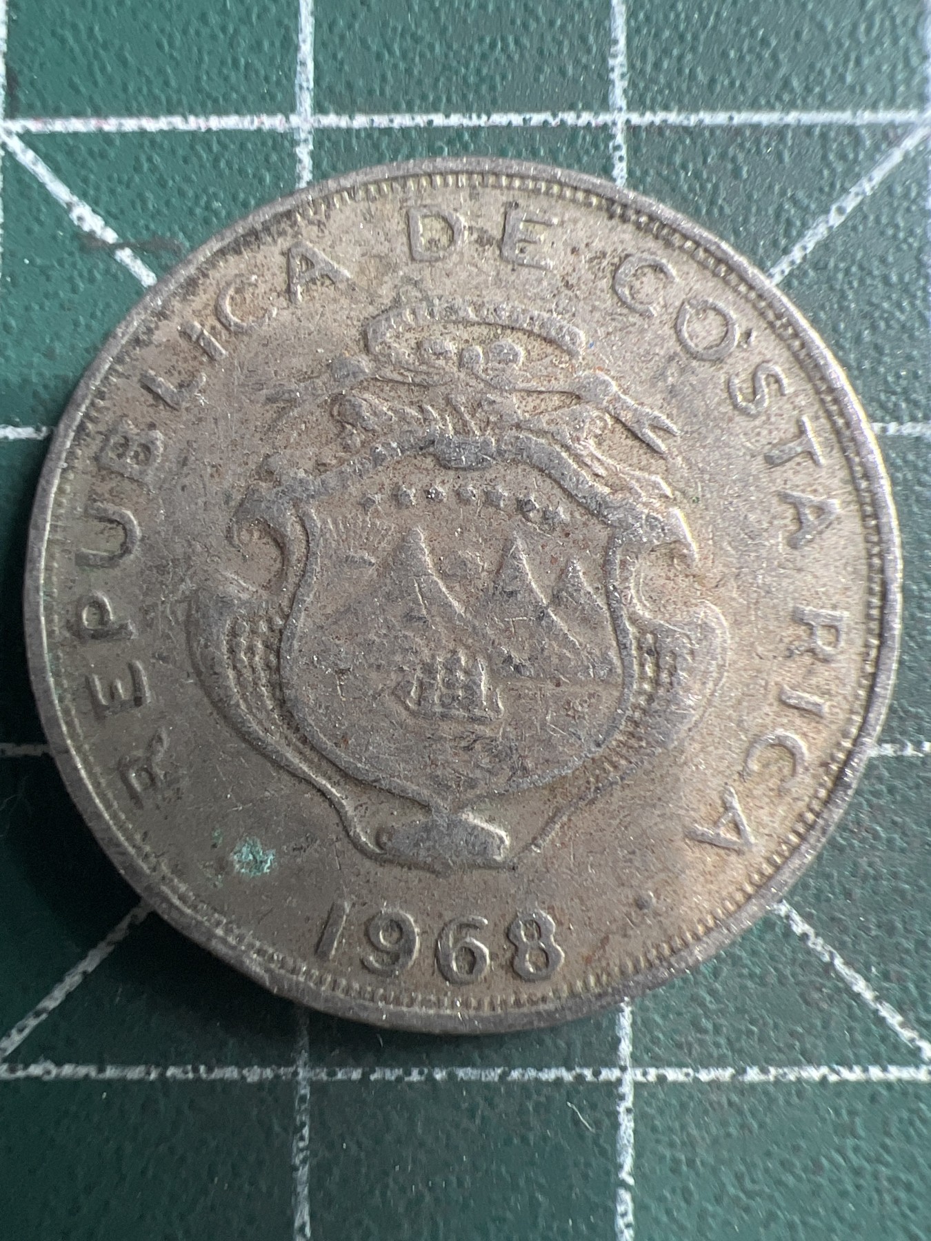 第562期 硬币专场 （无押金，捡漏，全场50包邮，偏远地区除外，接收代拍业务） 哥斯达黎加50分 1968年