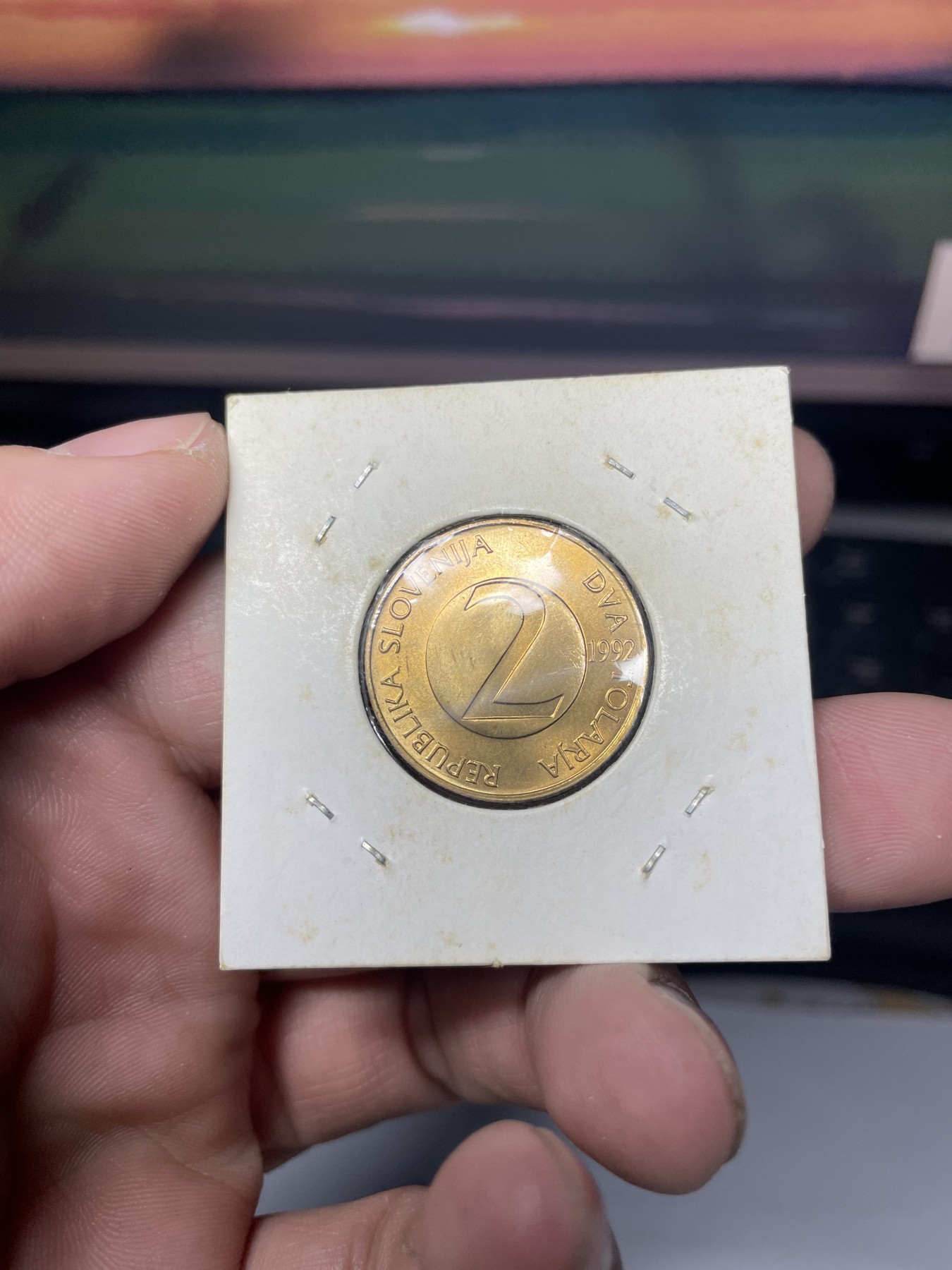 2024年集古藏今外币拍卖第三期-第3场—原光币、带光币专场（总第23拍） 1992年斯洛文尼亚2托拉