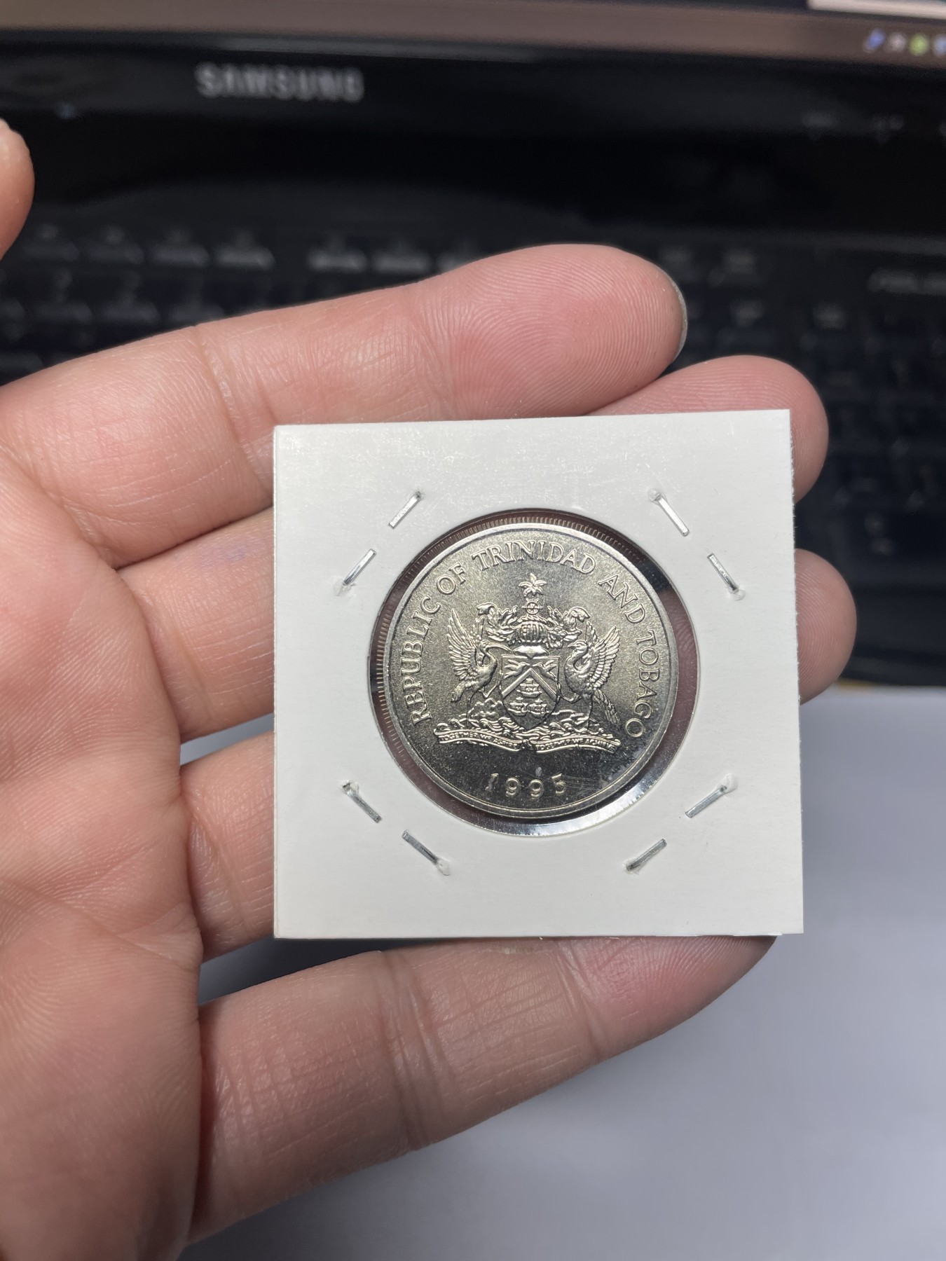 2024年集古藏今外币拍卖第三期-第3场—原光币、带光币专场（总第23拍） 1995年特立尼达和多巴哥1元