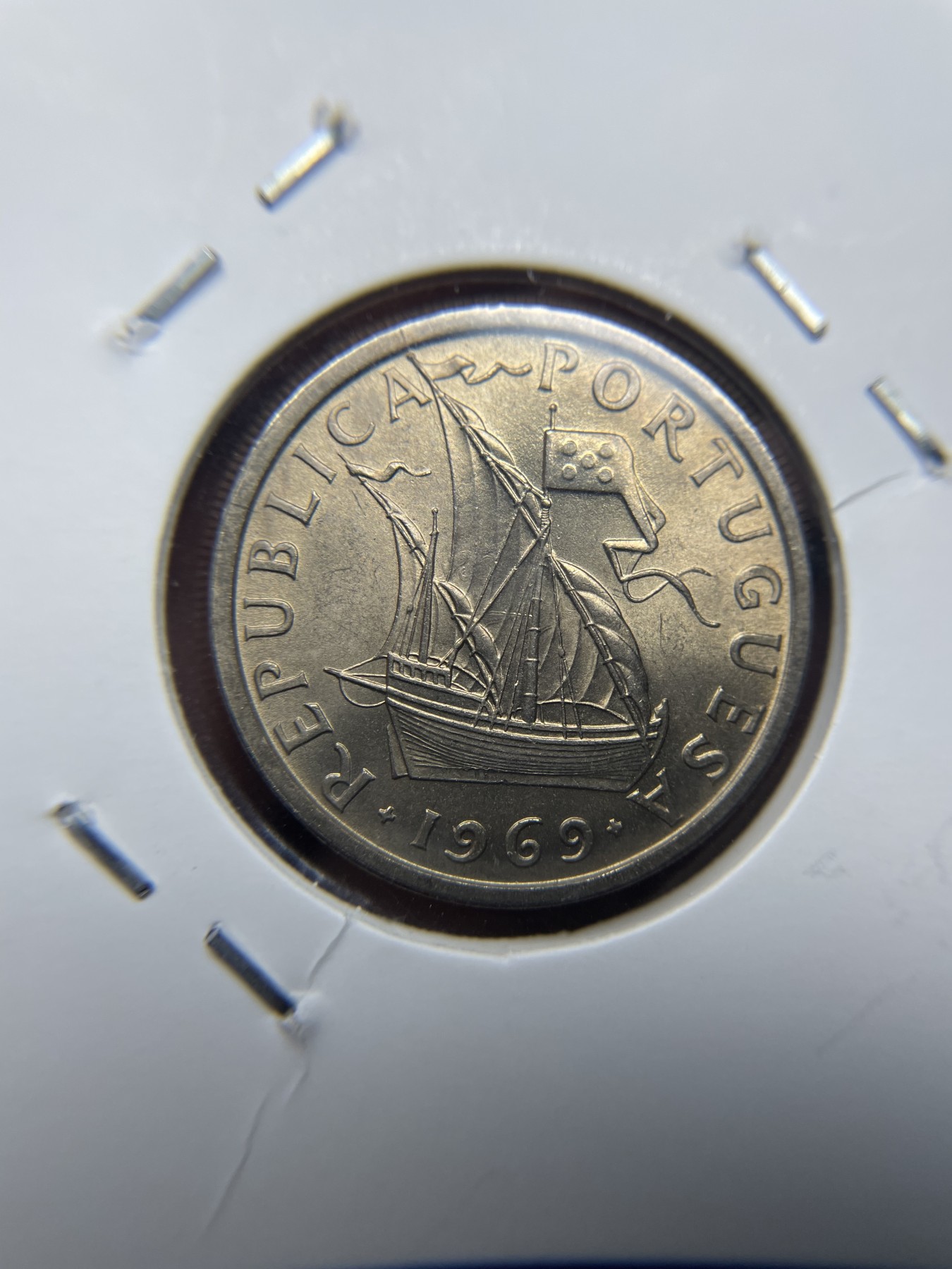2024年集古藏今外币拍卖第三期-第3场—原光币、带光币专场（总第23拍） 1969年葡萄牙500埃斯库多