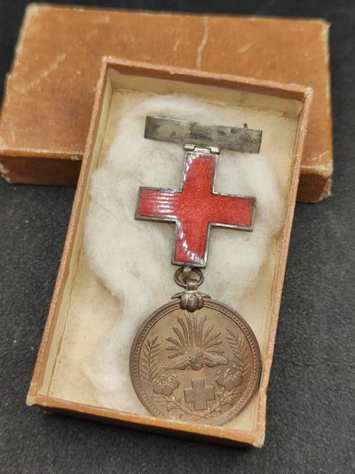 全场0元起拍 第143期 咸鱼国勋章拍卖专场 3月31日（周日）下午6：00开始 - 稀少 珐琅上挂 日本日露战争明治三十七八年救护纪念章