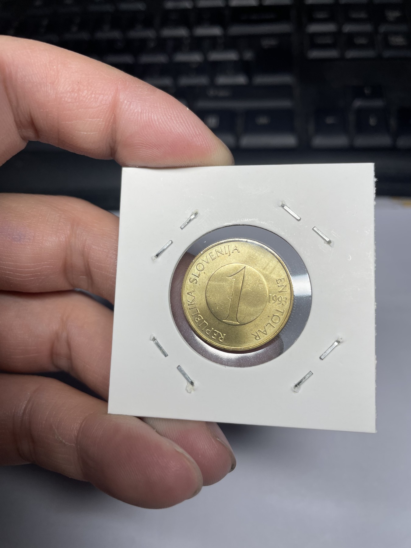 2024年集古藏今外币拍卖第三期-第3场—原光币、带光币专场（总第23拍） 1993年斯洛文尼亚1托拉