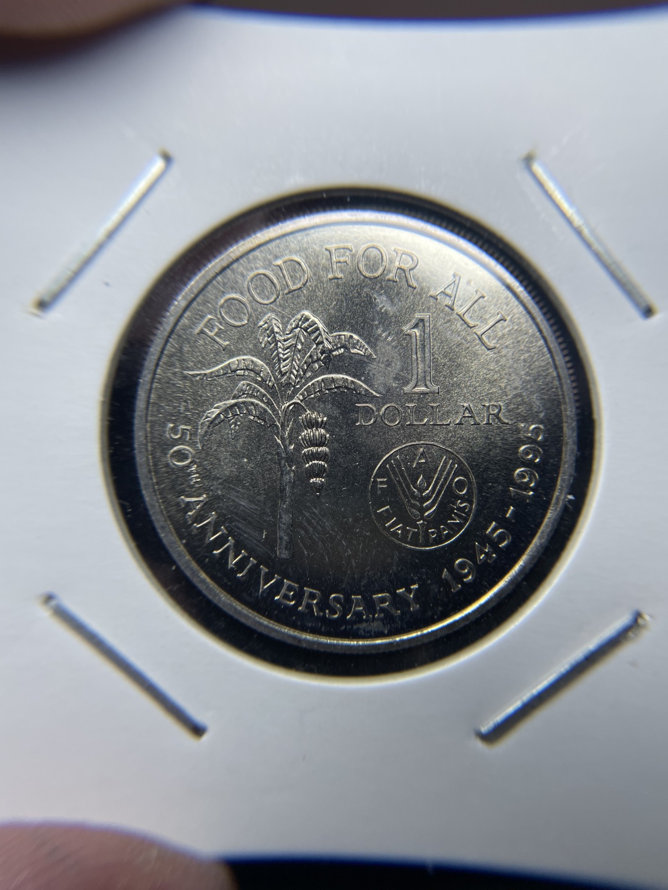 2024年集古藏今外币拍卖第三期-第3场—原光币、带光币专场（总第23拍） 1995年特立尼达和多巴哥1元