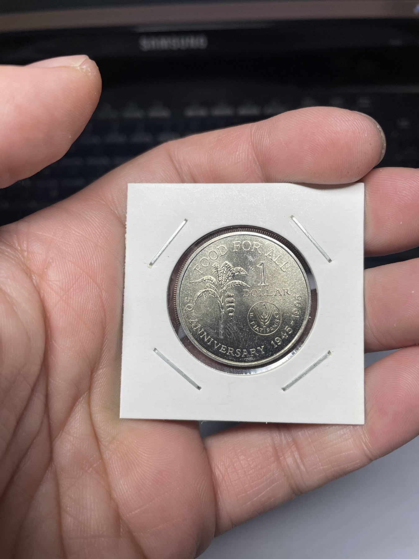 2024年集古藏今外币拍卖第三期-第3场—原光币、带光币专场（总第23拍） 1995年特立尼达和多巴哥1元