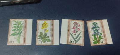德国邮票专场，都是套票 - 德国邮票一套，1978年发行，森林花卉  植物，品相如图