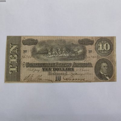 各国外币第29期 - 美国同盟政府10美元 1864年 85品