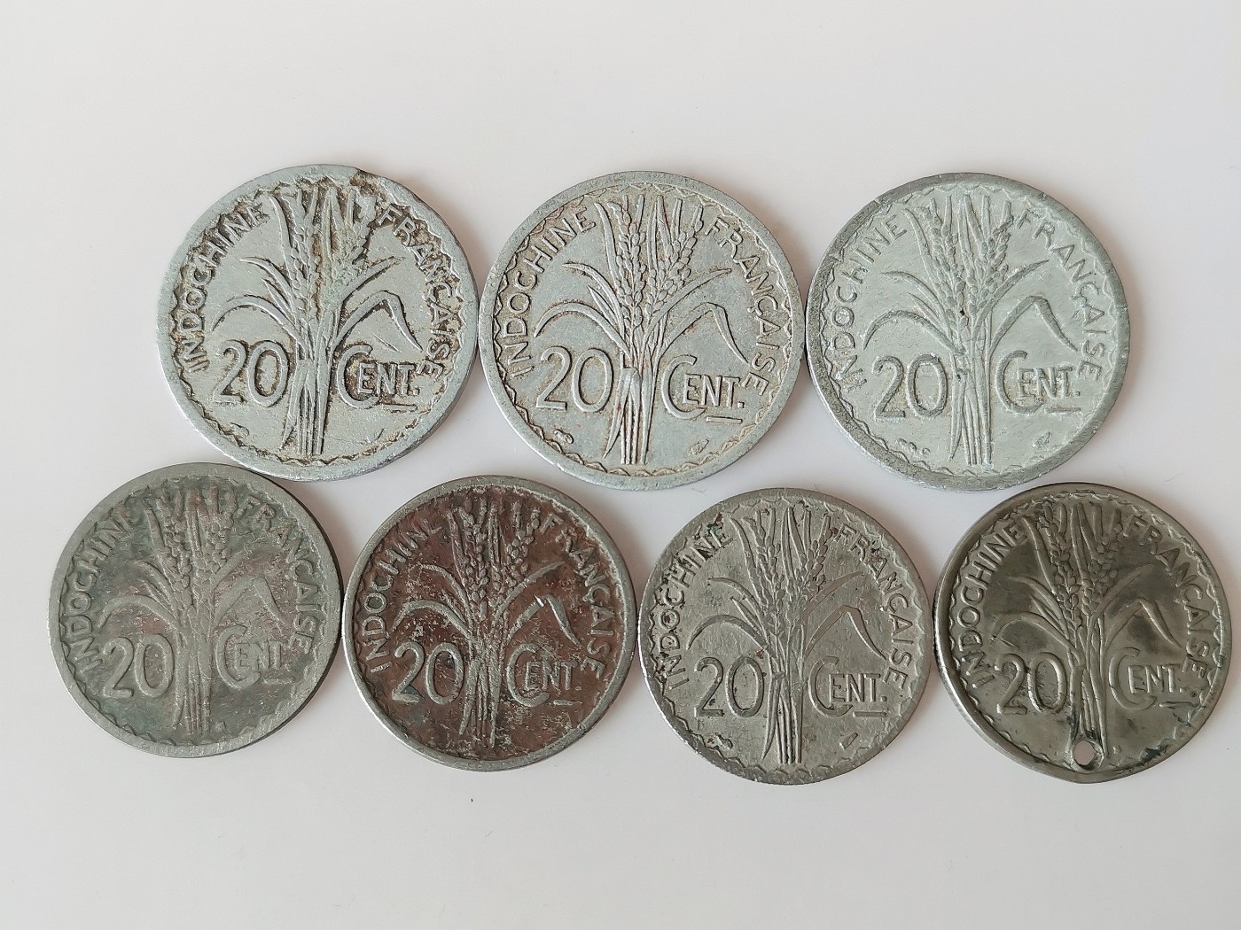 第一海外回流一元起拍收藏 散币专场 第74期 法属印度支 那