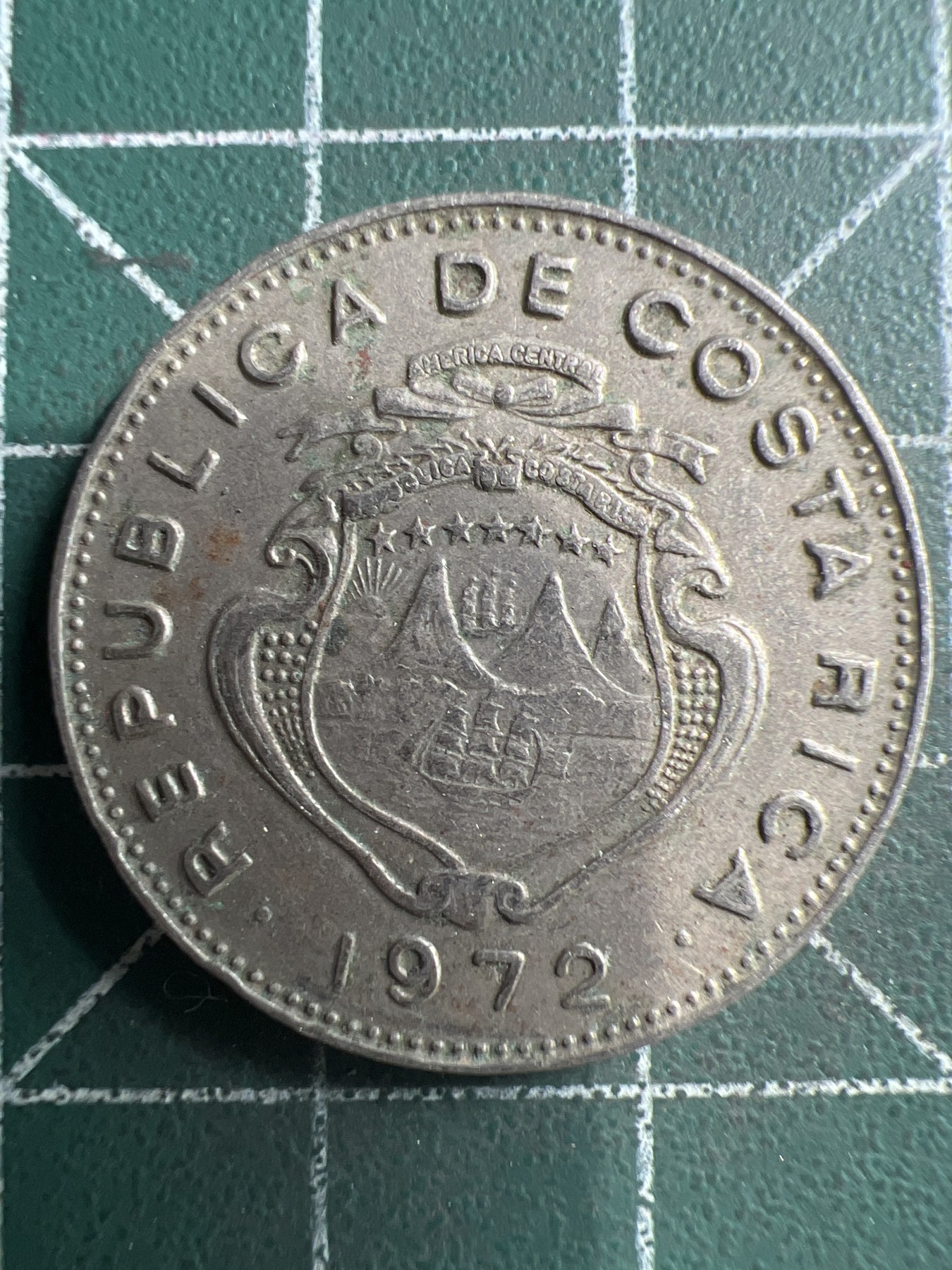 第579期 硬币专场 （无押金，捡漏，全场50包邮，偏远地区除外，接收代拍业务） 哥斯达黎加50分 1972年