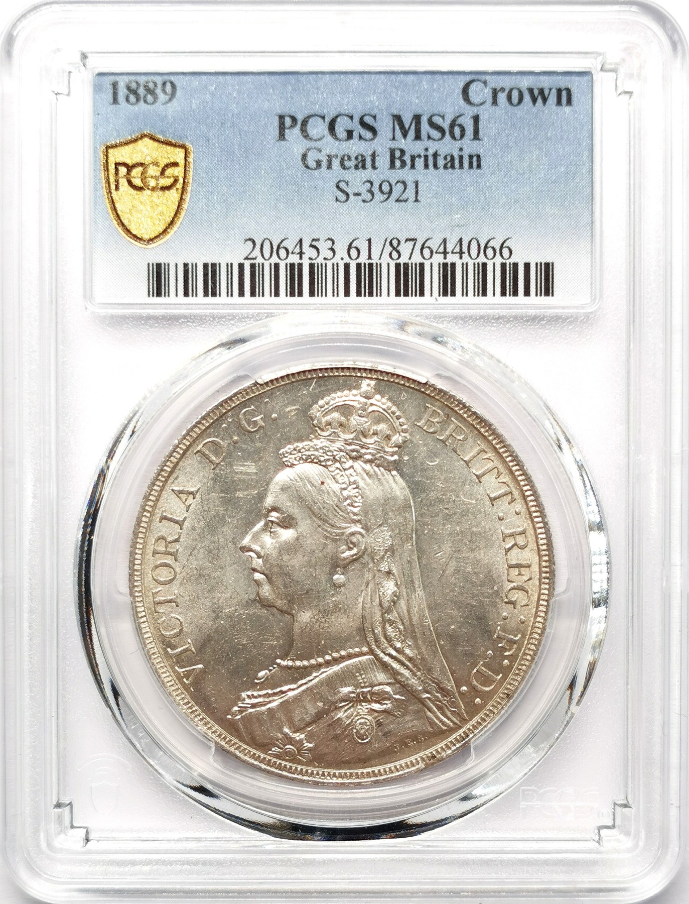 凡希社世界钱币微拍第二百六十五期 1889英国老维高冠马剑PCGS-MS61