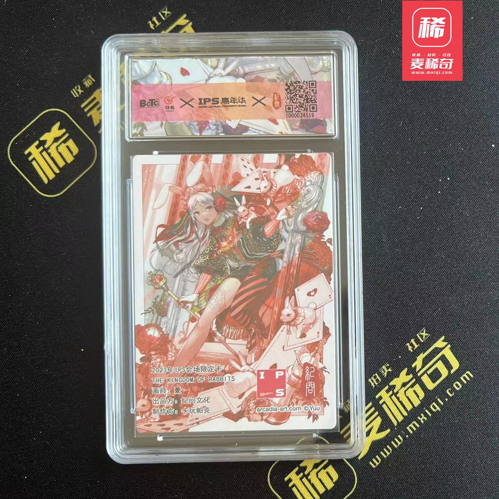 【第四届】中福卡博会专场限时拍卖 【纪问文化】ips限定卡 兔 保粹评级10分