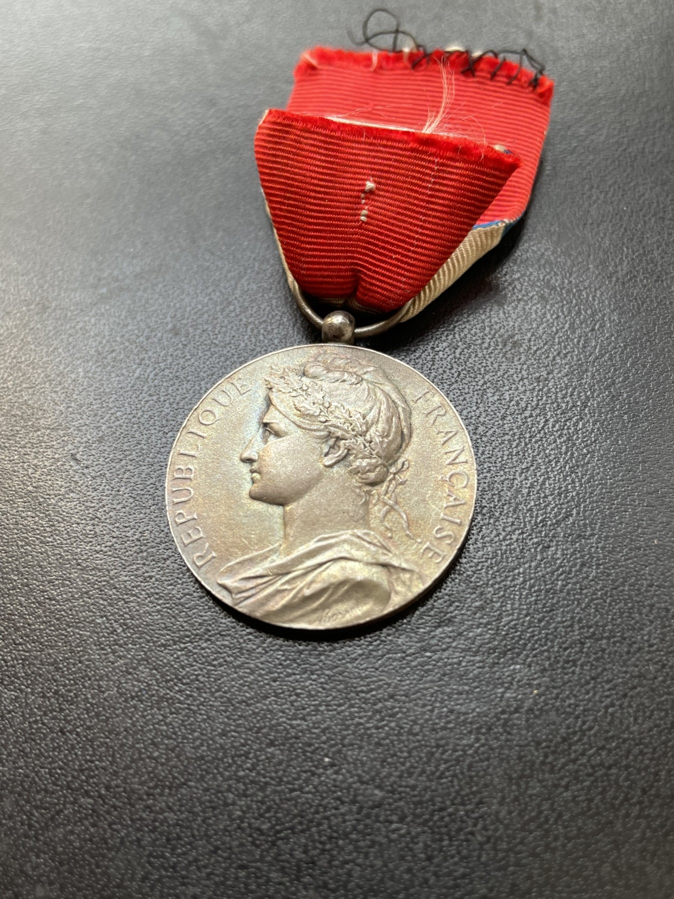 「木头集藏」章牌专场-第39期 1931年法国劳动银勋章  直径：27 mm，11g，丰饶角 1 （950银）