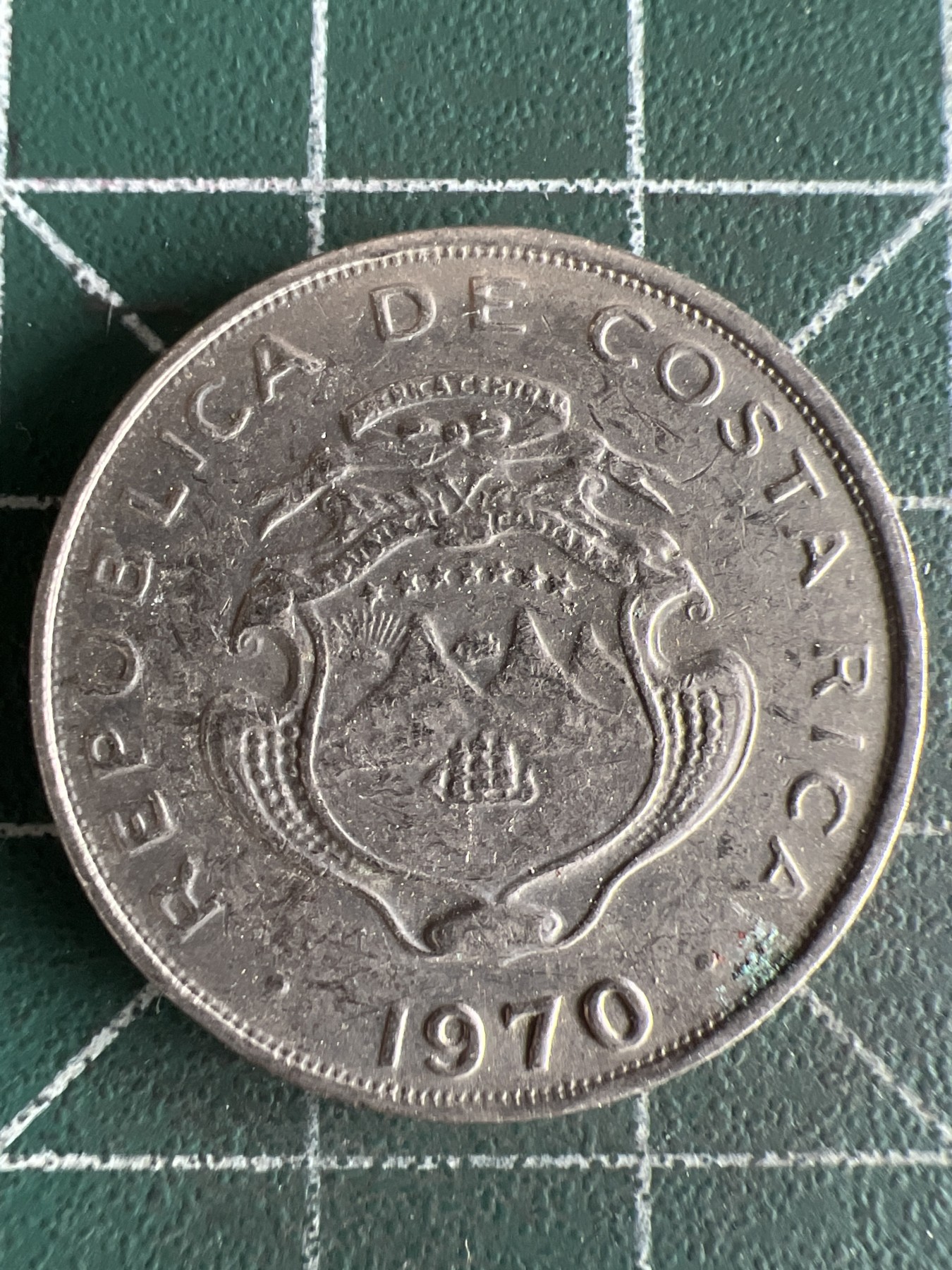第565期 硬币专场 （无押金，捡漏，全场50包邮，偏远地区除外，接收代拍业务） 哥斯达黎加50分  1970年