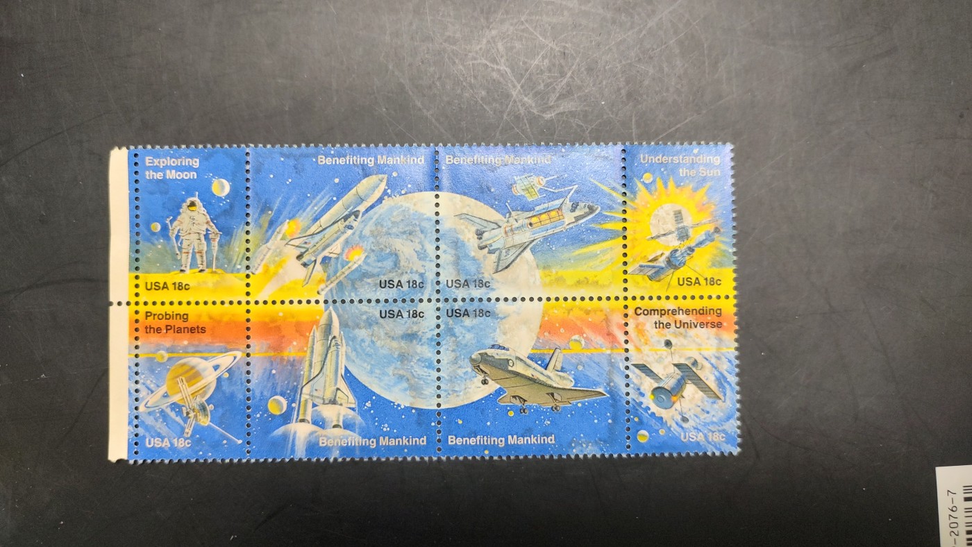 一月邮币社第二十二期拍卖国际邮票专场 美国航天连票一套品弱