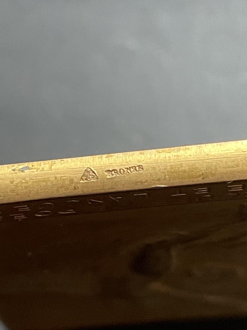 「木头集藏」章牌专场-第39期 1920年法国诗歌比赛镀金大铜章  尺寸：68×51mm，107.5g，边铭：三角厂铭 BRONZE