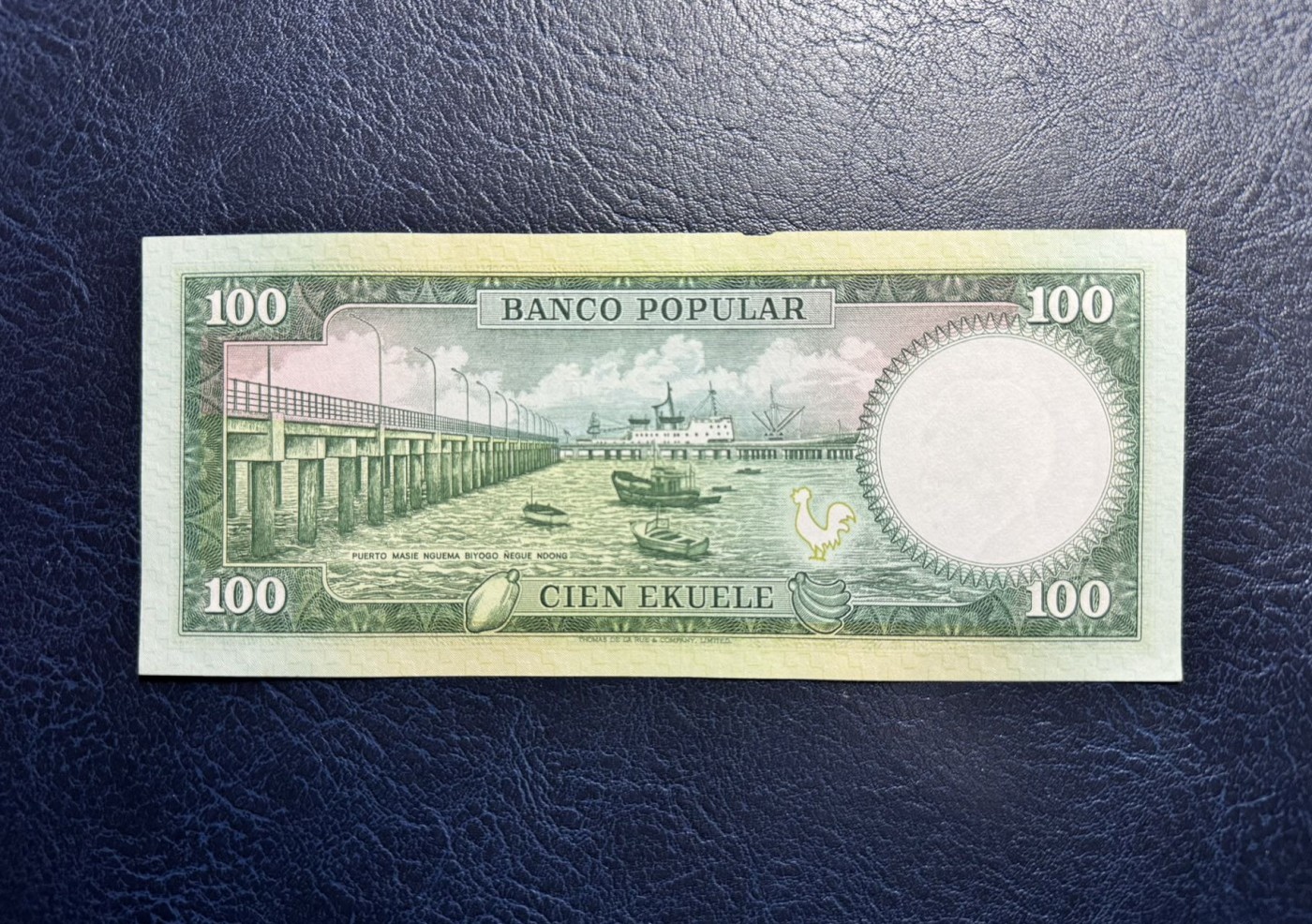 收藏联盟Quantum Auction 第334期拍卖  赤道几内亚1975年100埃奎勒 品相UNC-  德纳罗代印