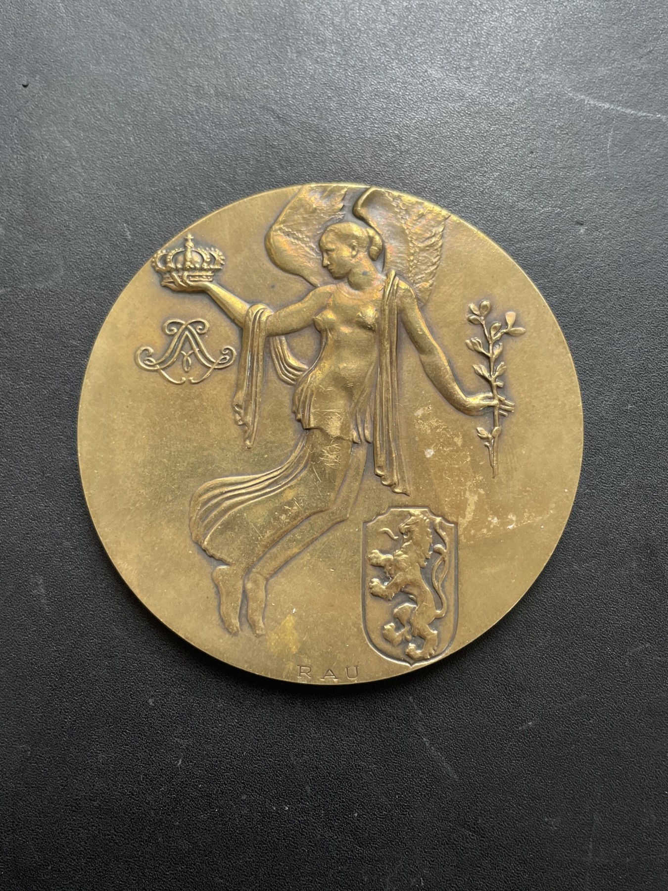 「木头集藏」章牌专场-第39期 比利时独立100周年纪念大铜章  直径：70 mm