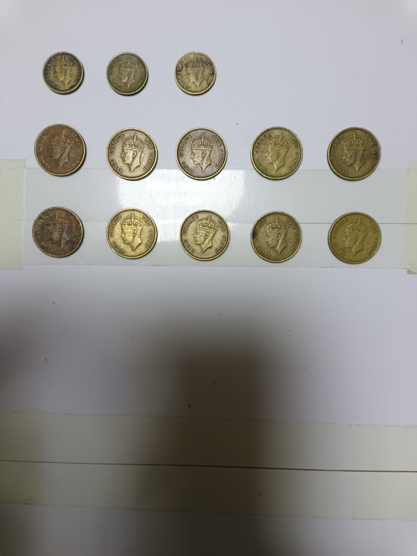 【20240401】非全新硬币和纸币第126场 香港硬币5仙3枚，1毫10枚，英王版