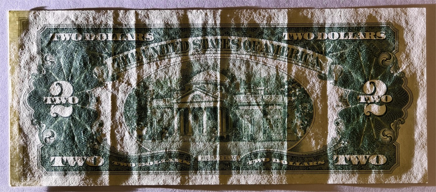 紫瑗钱币——第335期拍卖——纸币场 美国 1953年 A序列 托马斯·杰斐逊 2美元 红印 政府券 流通品