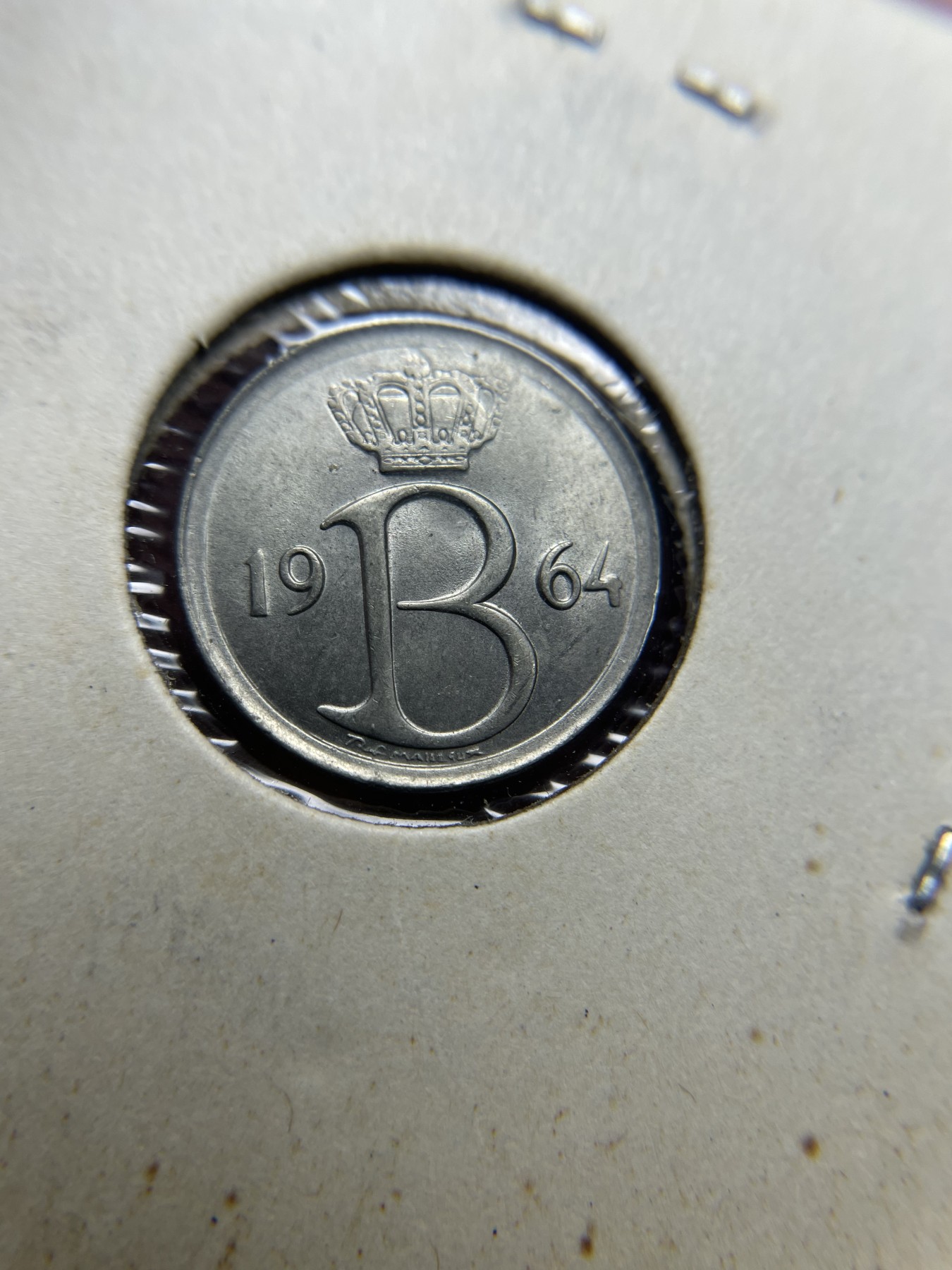 2024年集古藏今外币拍卖第三期-第6场—（总第26拍） 带光1964年比利时25分