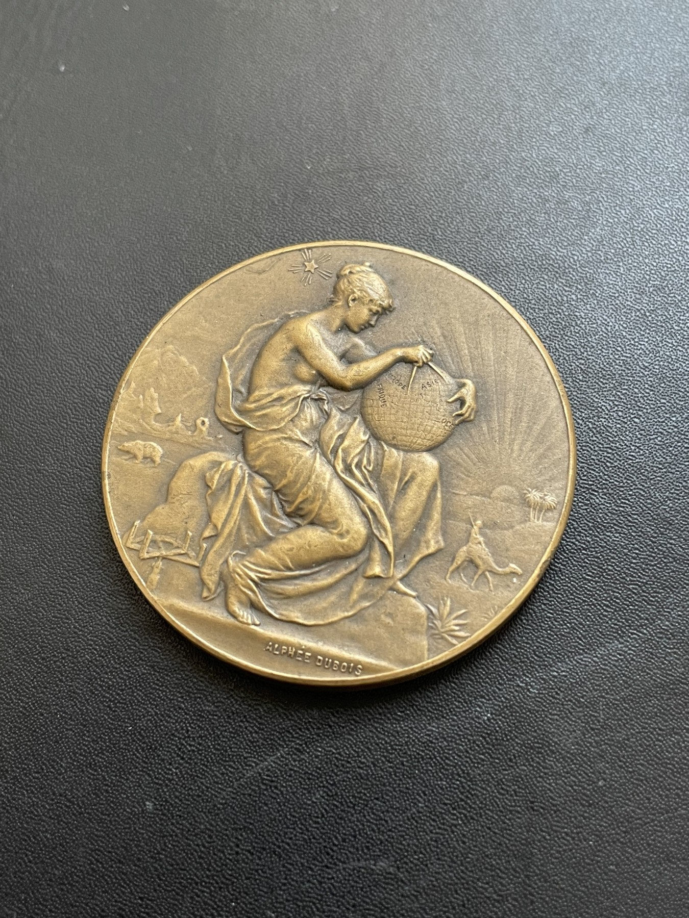 「木头集藏」章牌专场-第39期 A.Dubois～法国塞纳河铜奖章 直径：41mm，边铭：丰饶角 BRONZE