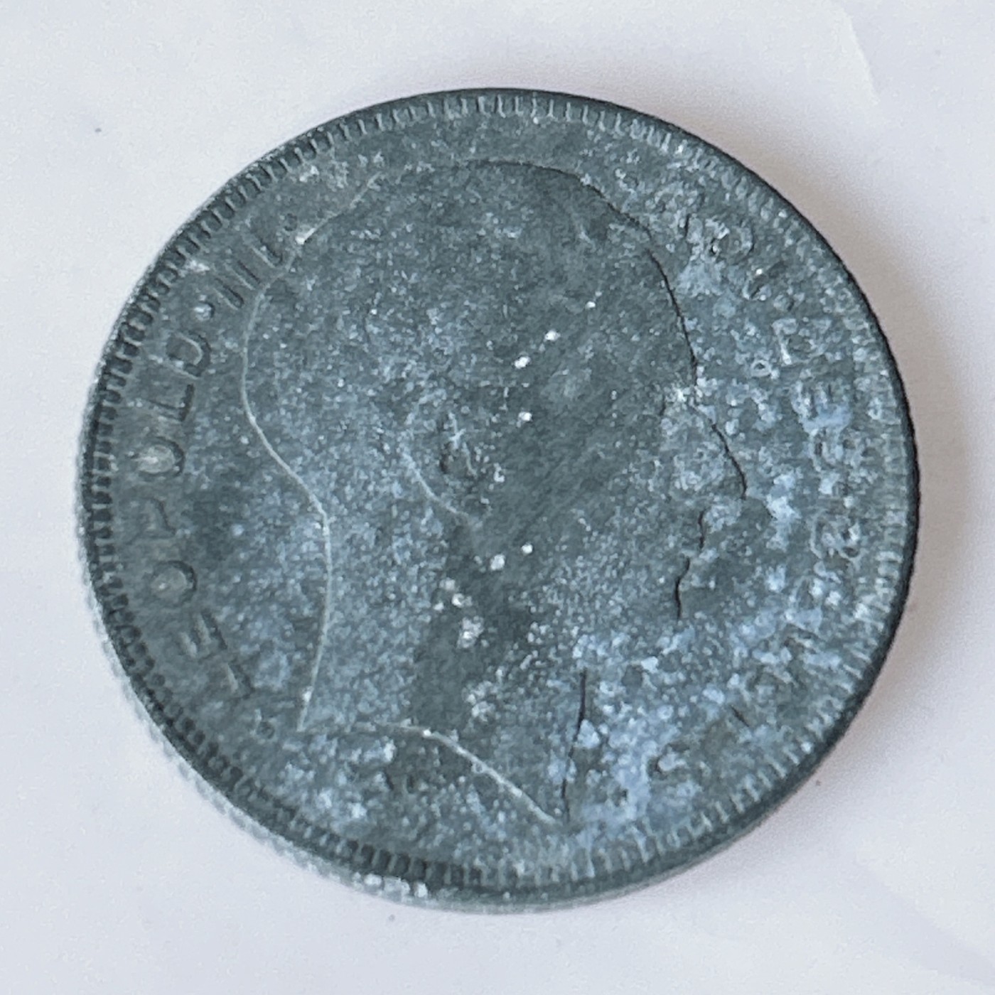 海外回流1元起拍小铺 各国钱币散币场 第10期 德占比利时1945年5法郎锌币