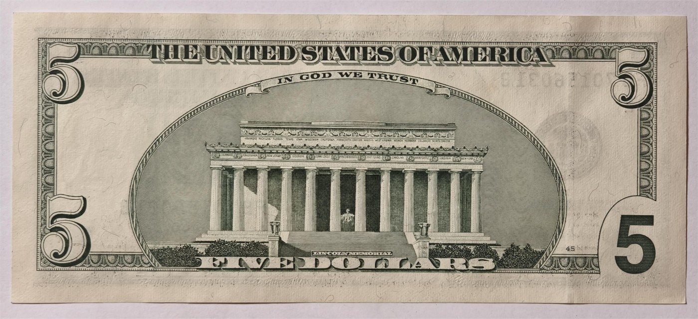 紫瑗钱币——第335期拍卖——纸币场 美国 2003年 B版 A序列 亚伯拉罕·林肯 5美元 大头版 UNC