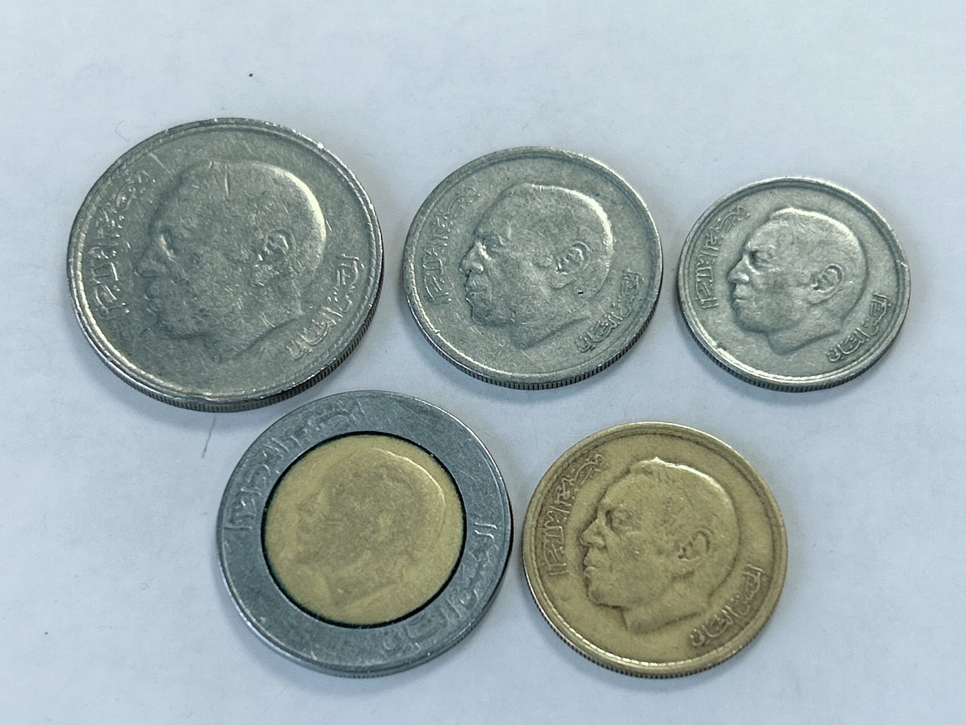 第一海外回流一元起拍收藏 散币专场 第75期 摩洛哥硬币 5枚