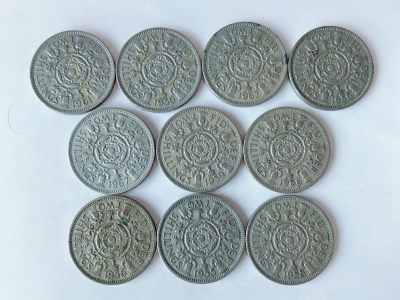 第一海外回流一元起拍收藏 散币专场 第75期 - 英国2先令 伊丽莎白二世 10枚