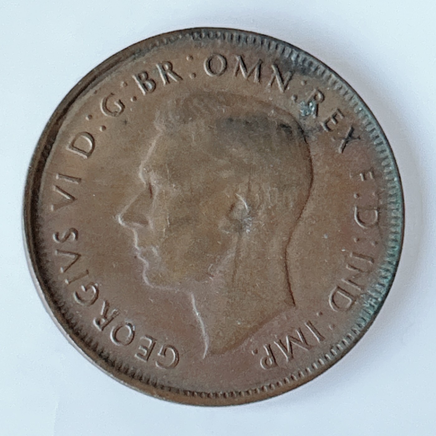 海外回流1元起拍小铺 各国钱币散币场 第10期 1948年英属澳大利亚乔治六世版半便士铜币 袋鼠