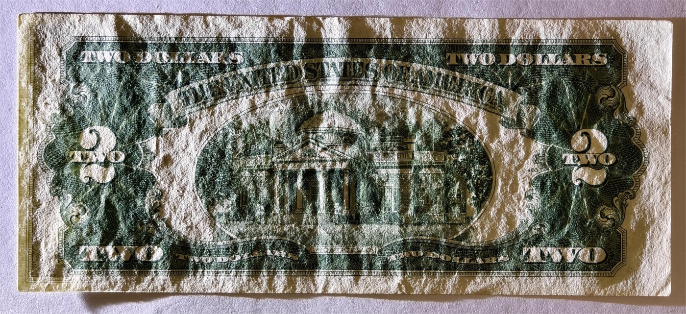 紫瑗钱币——第335期拍卖——纸币场 美国 1953年 无序列 托马斯·杰斐逊 2美元 红印 政府券 流通品