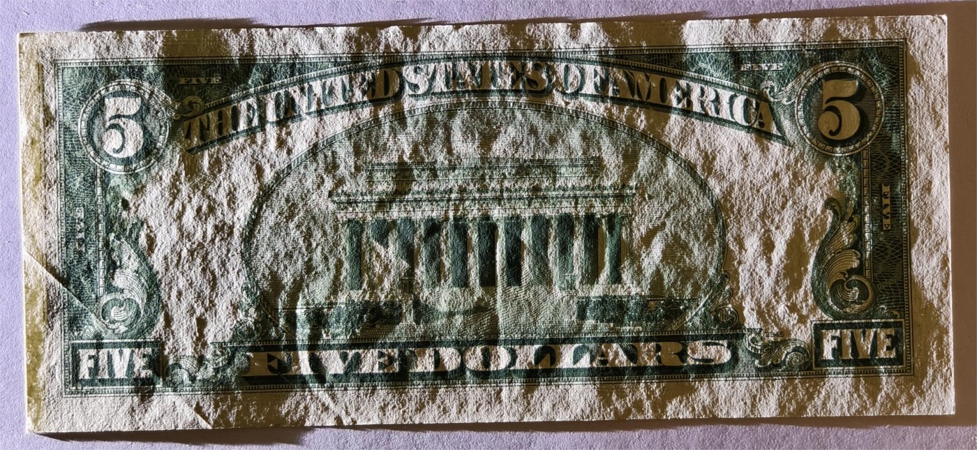 紫瑗钱币——第335期拍卖——纸币场 美国 1953年 A序列 亚伯拉罕·林肯 5美元 蓝印 银元券 AU-