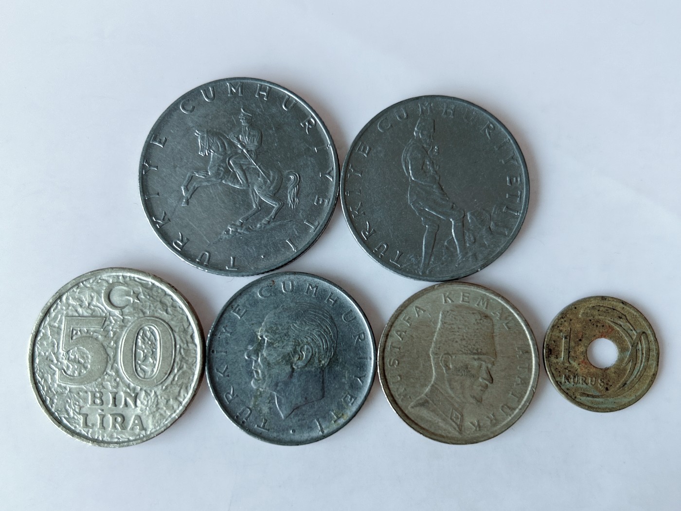 第一海外回流一元起拍收藏 散币专场 第75期 土耳其硬币 6枚