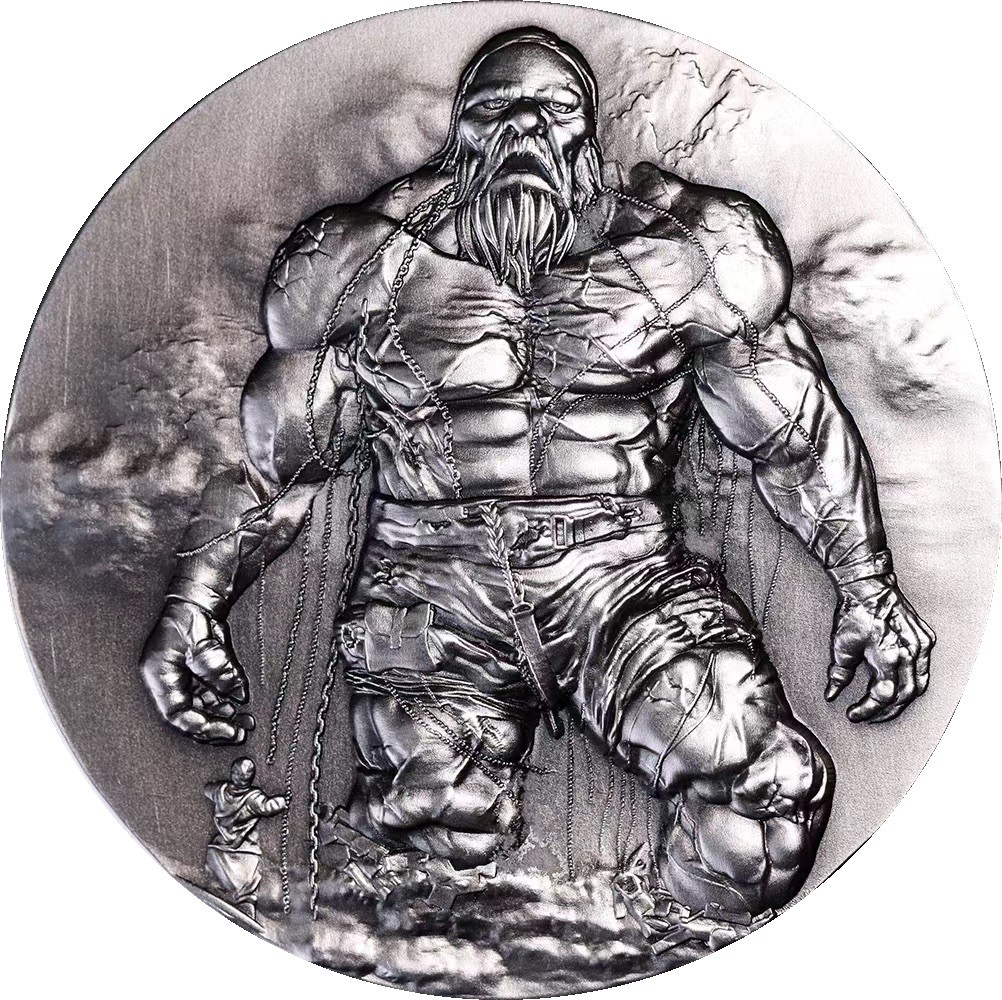 CSIS-GREAT评级精品钱币拍卖第二百四十期 拍多少算多少  加蓬2024年英国北爱尔兰巨人之路2盎司仿古彩色高浮雕纪念银币