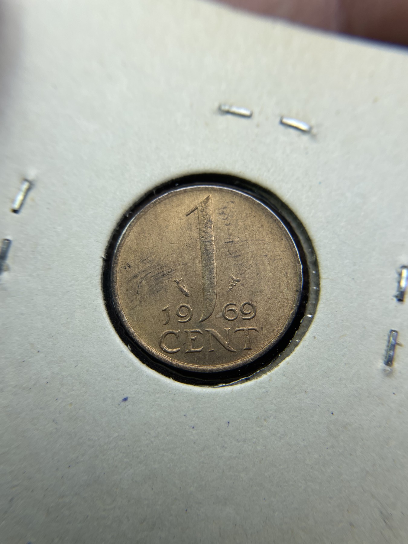 2024年集古藏今外币拍卖第三期-第6场—（总第26拍） 带光1969年荷兰一分