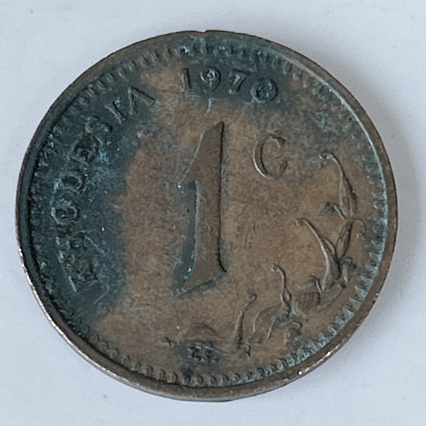 海外回流1元起拍小铺 各国钱币散币场 第10期 罗德西亚1970年1分铜币