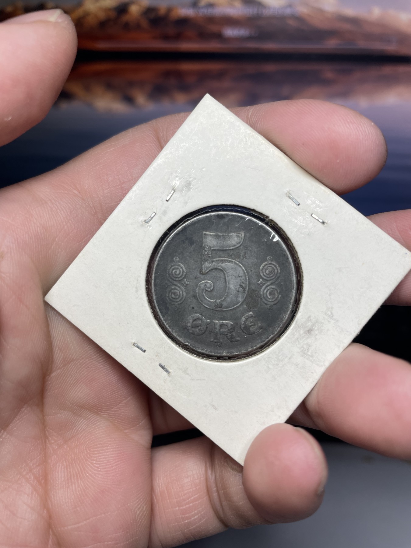 2024年集古藏今外币拍卖第三期-第6场—（总第26拍） 1918年丹麦5欧尔铁钱