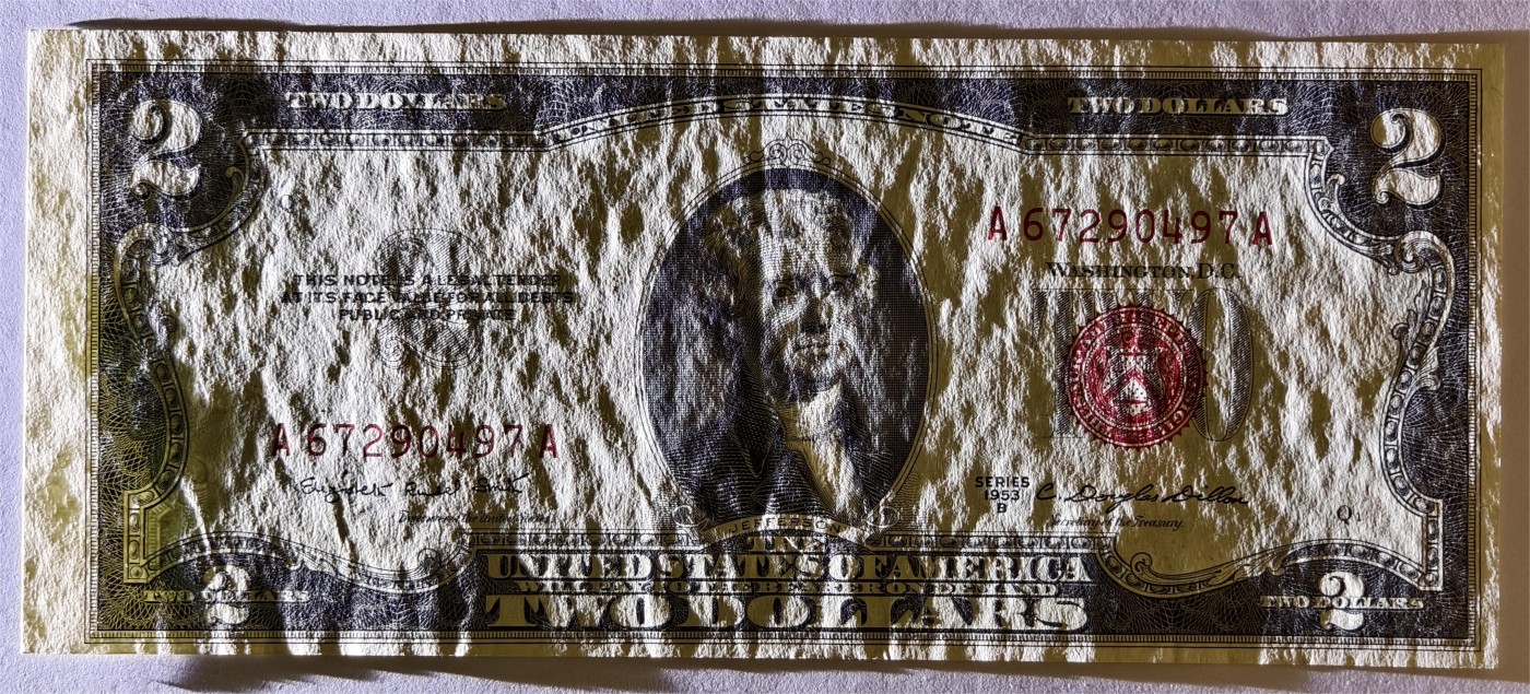 紫瑗钱币——第335期拍卖——纸币场 美国 1953年 B序列 托马斯·杰斐逊 2美元 红印 政府券 AU