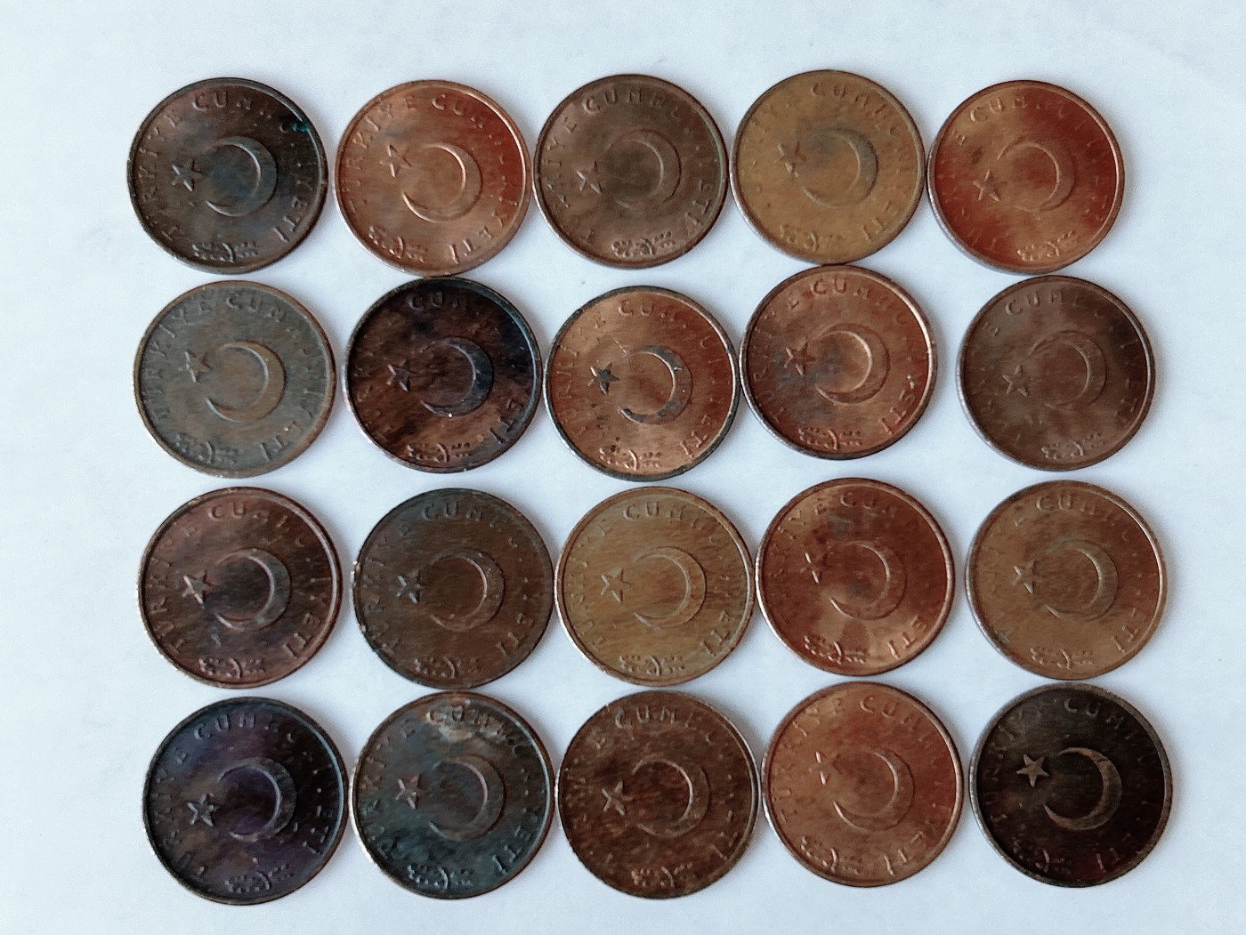 第一海外回流一元起拍收藏 散币专场 第75期 土耳其1库鲁斯 20枚