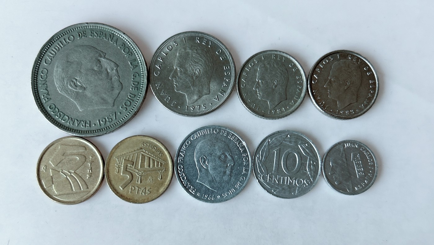 第一海外回流一元起拍收藏 散币专场 第75期 西班牙硬币 9枚