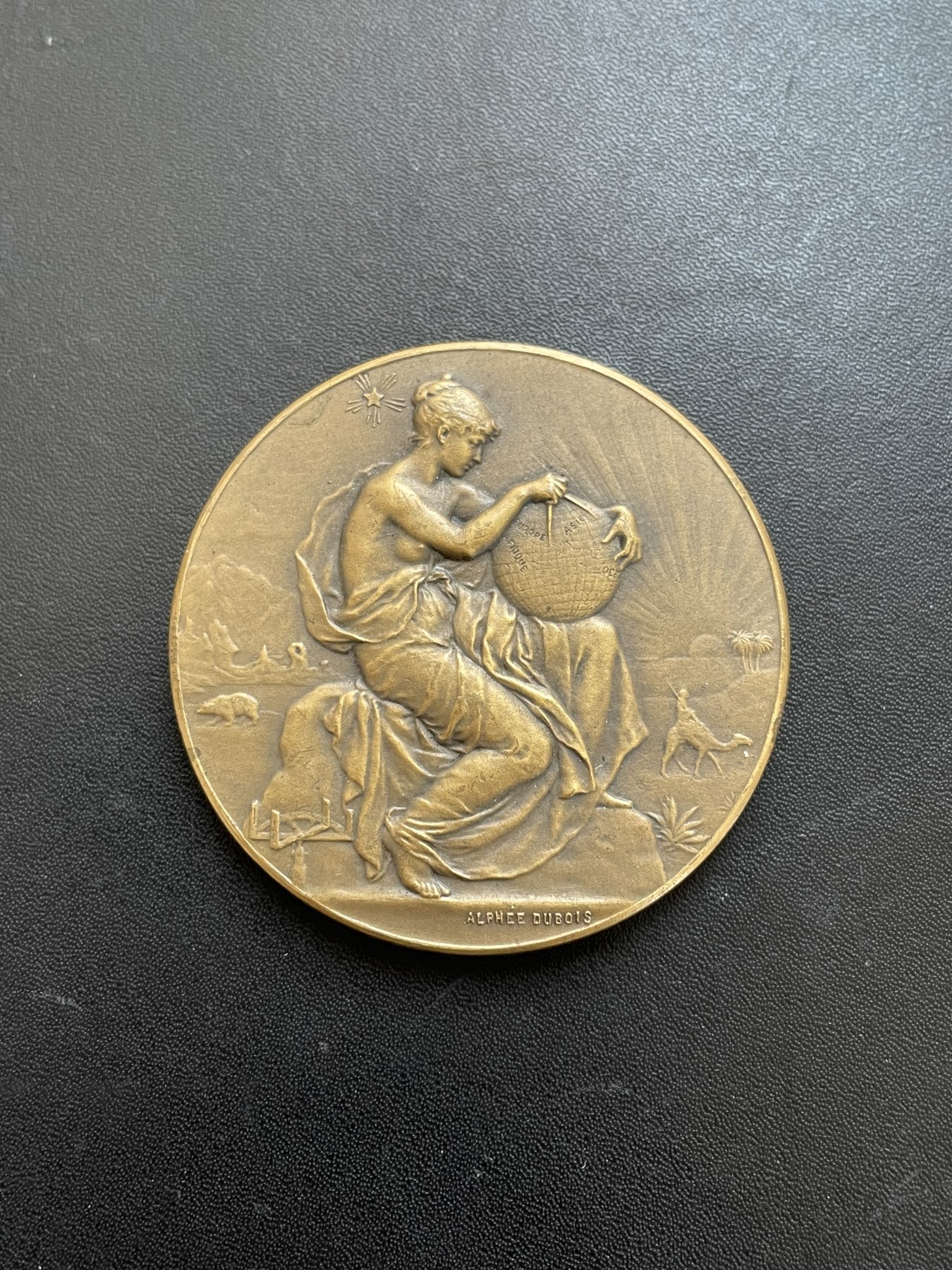 「木头集藏」章牌专场-第39期 A.Dubois～法国塞纳河铜奖章 直径：41mm，边铭：丰饶角 BRONZE