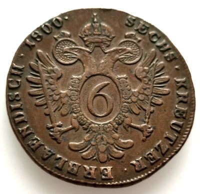  外国钱币收藏20240330场次（中拍皆有赠品），建议埋价，每周三六两拍，可累积 - 好品少见奥地利1800年6克鲁泽大铜币S版