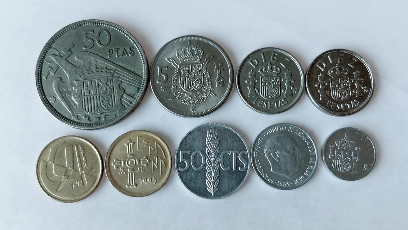 第一海外回流一元起拍收藏 散币专场 第75期 西班牙硬币 9枚