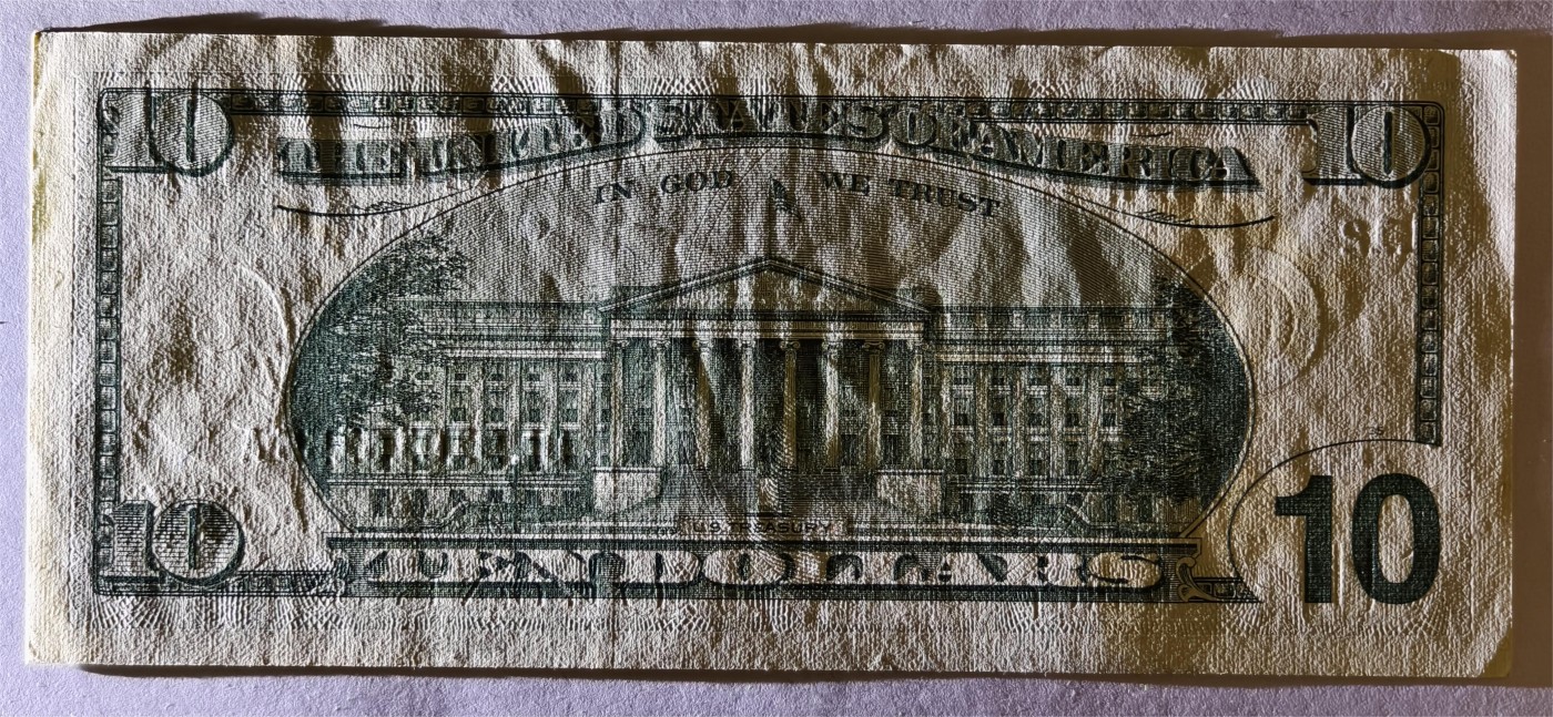 紫瑗钱币——第335期拍卖——纸币场 美国 2003年 L版 无序列 亚历山大·汉密尔顿 10美元 大头版 UNC (有脏）