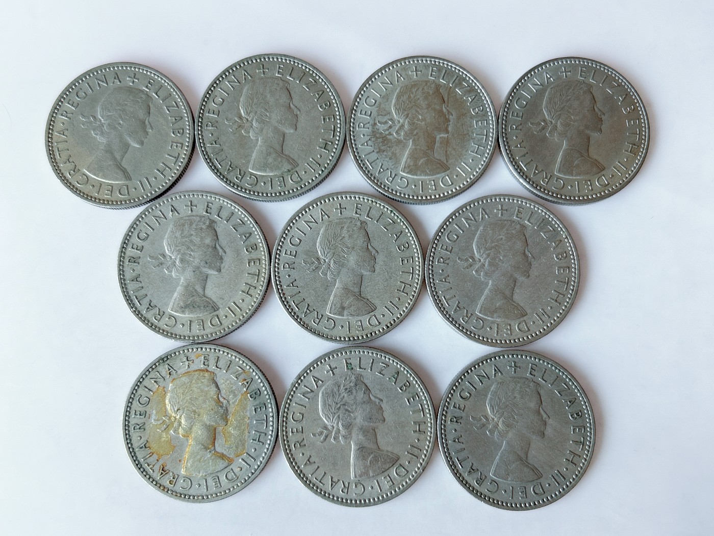 第一海外回流一元起拍收藏 散币专场 第75期 英国1先令 苏格兰站狮 10枚